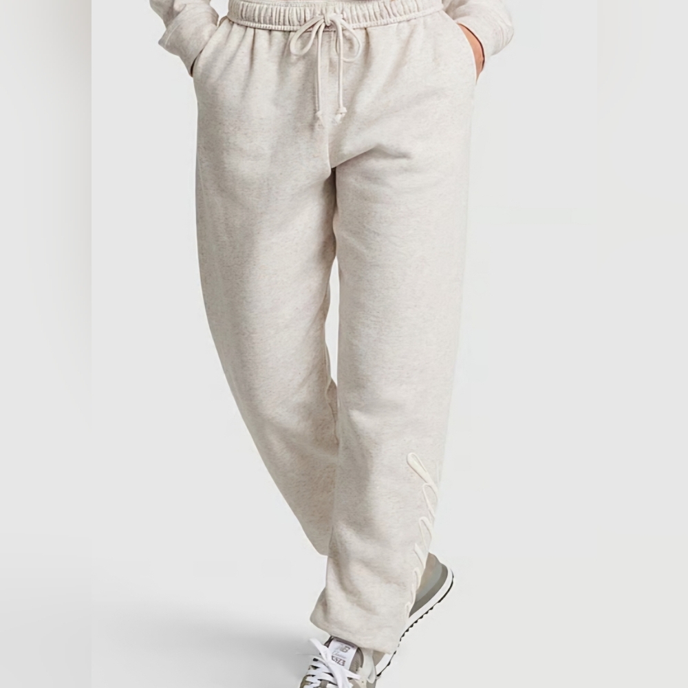 Victoria's Secret PINK Ivy Fleece High-Waist Sweatpants-Size Large